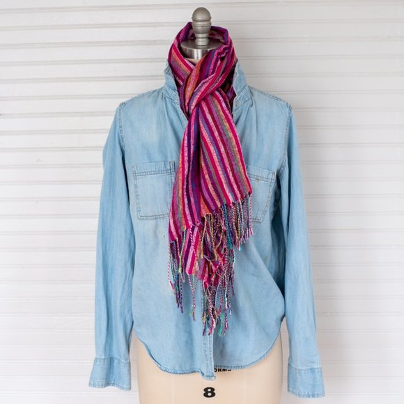 Multi-Color BOHO Scarf - Picture 7 of 7